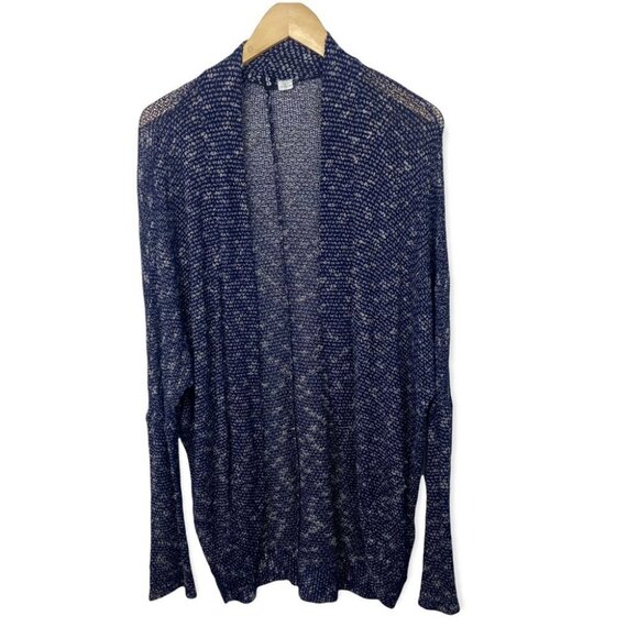 Urban Outfitters Slouchy Open Front Blue Cardigan Stretch Knit Long Oversized S - Picture 2 of 8
